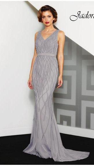 Gray mother of hot sale the bride dress