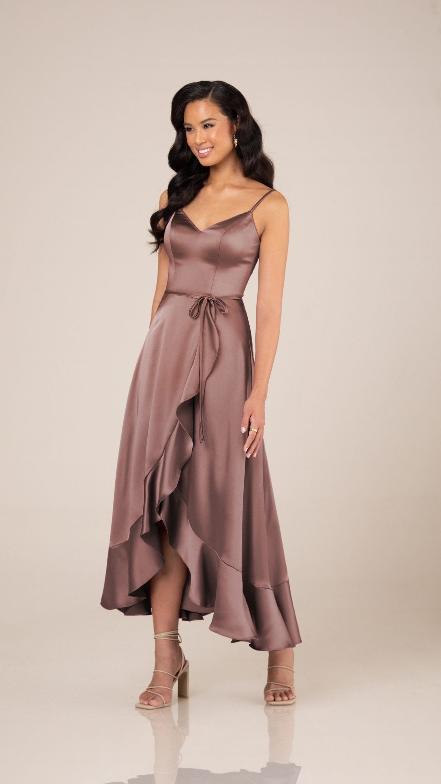 Mauve cocktail hot sale dress