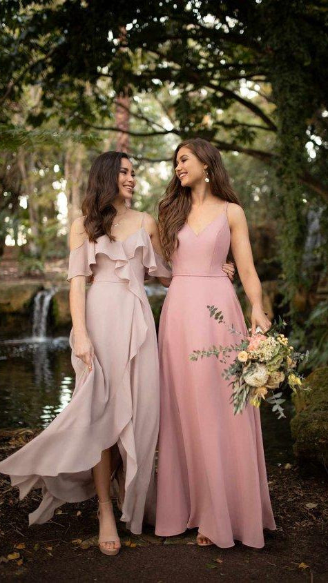 Coast blush hot sale bridesmaid dress