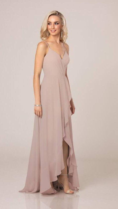 High Low Bridesmaid Dress With Ruffle Details Sorella Vita 9290